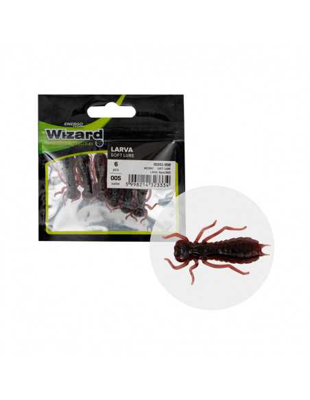 Naluca Larva Wizard Soft Lure, Culoare 005, 3.5cm, 6buc/plic Naluca Larva Wizard Soft Lure, Culoare 005, 3.5cm, 6buc/plic