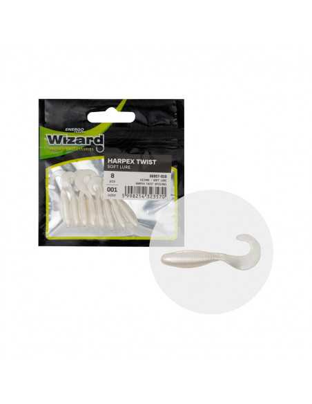 Shad Twister Wizard Harpex, Culoare 001, 4cm, 8buc/plic Shad Twister Wizard Harpex, Culoare 001, 4cm, 8buc/plic