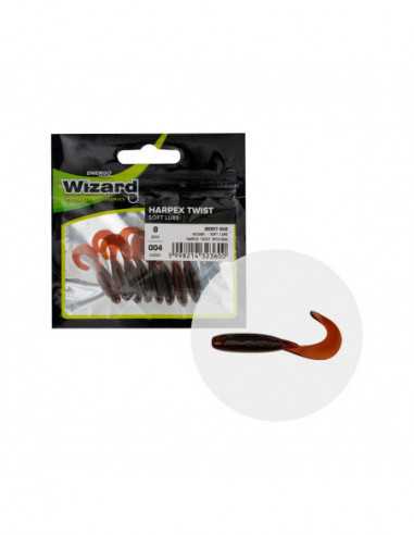 Shad Twister Wizard Harpex, Culoare 004, 4cm, 8buc/plic