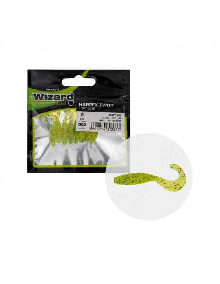 Shad Twister Wizard Harpex, Culoare 005, 4cm, 8buc/plic Shad Twister Wizard Harpex, Culoare 005, 4cm, 8buc/plic