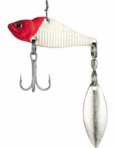 Cicada EnergoTeam Wizard ASP Spinner, Alb/Rosu, 5.5cm, 18g