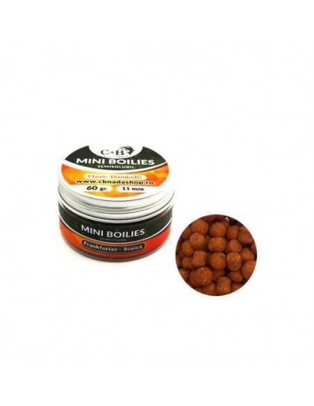 Boillies C&B Mini Semisolubil, Frankfurter Scoica, 11mm, 60gr