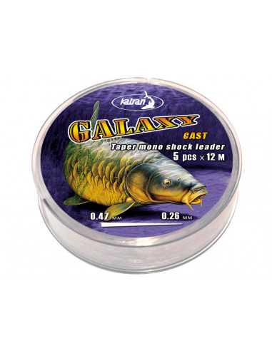 Fir Florocarbon Inaintas Conic Katran Galaxy Cast, 0.47mm-0.26mm, 5x12m