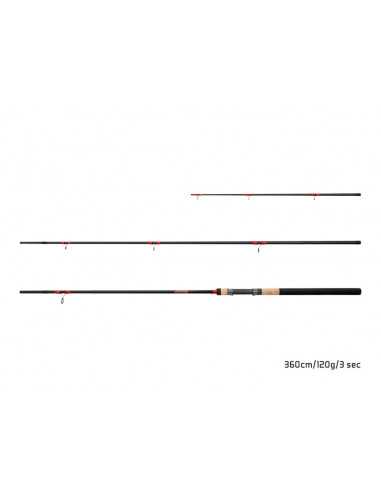 Lanseta Delphin Leeder Feeder, 3.60m, 120g, 3+2buc