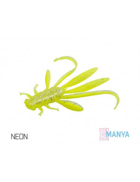 Naluca Nimfa Delphin Manya UVs, Neon, 10.5cm, 5buc/plic Naluca Nimfa Delphin Manya UVs, Neon, 10.5cm, 5buc/plic