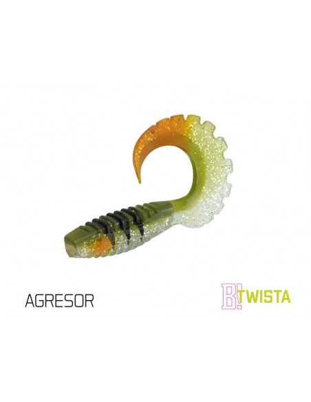 Naluca Soft Delphin Twista UVs, Agresor, 8cm, 5buc/plic Naluca Soft Delphin Twista UVs, Agresor, 8cm, 5buc/plic