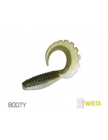 Naluca Soft Delphin Twista UVs, Booty, 8cm, 5buc/plic