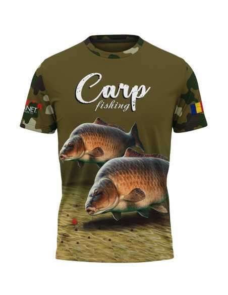 Tricou Senzor Planet Carp Fishing, Verde Tricou Senzor Planet Carp Fishing, Verde