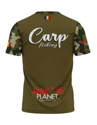 Tricou Senzor Planet Carp Fishing, Verde