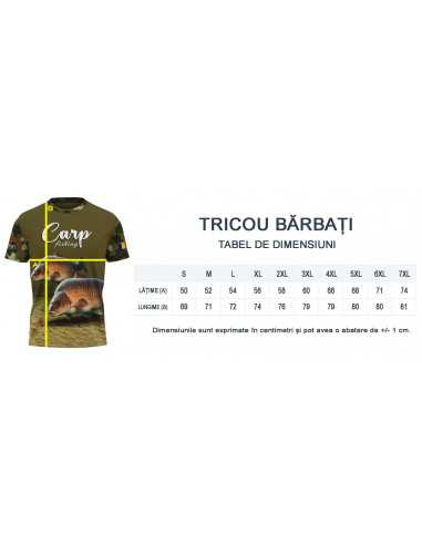 Tricou Senzor Planet Carp Fishing, Verde