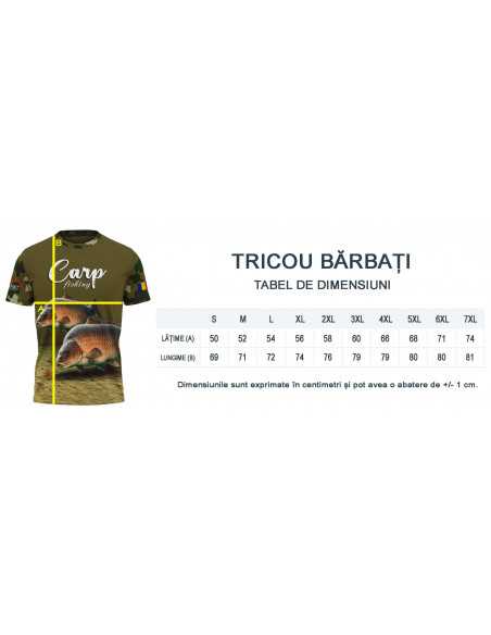 Tricou Senzor Planet Carp Fishing, Verde Tricou Senzor Planet Carp Fishing, Verde