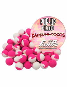 Pop-up Fish Pro, Pink/White Capsuni-Cocos, 12mm, 40g