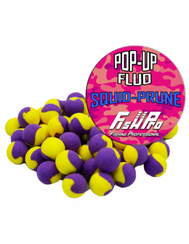 Pop-up Fish Pro, Yellow/Purple Squid-Prune, 12mm, 40g