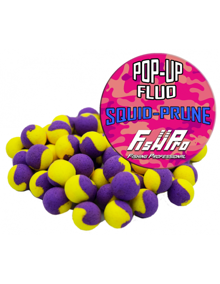 Pop-up Fish Pro, Yellow/Purple Squid-Prune, 12mm, 40g