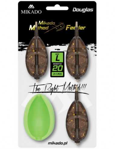 Momitor Method Feeder Mikado Set Douglas Q.M.F. System, Marime L, 30+40+50g + Matrita