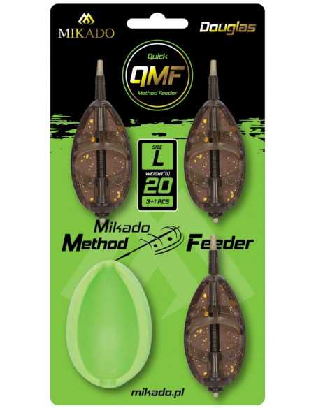 Momitor Method Feeder Mikado Set Douglas Q.M.F. System, Marime L, 20+30+40g + Matrita Momitor Method Feeder Mikado Set Douglas Q.M.F. System, Marime L, 20+30+40g + Matrita