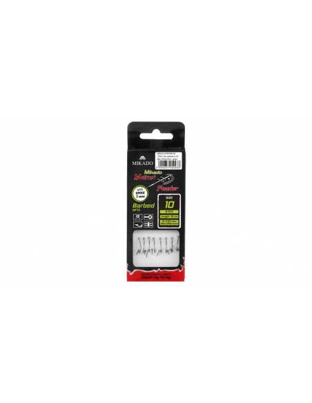 Carlige Legate Mikado, Ac Momeala, Carlig Nr.10, Fir 0.23mm, 10cm, 8buc/set Carlige Legate Mikado, Ac Momeala, Carlig Nr.10, Fir 0.23mm, 10cm, 8buc/set