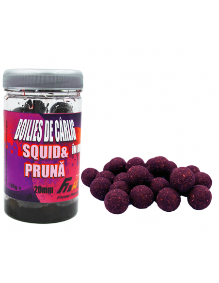 Boilies De Carlig In Dip Fish Pro, Squid & Pruna, 20mm, 150g