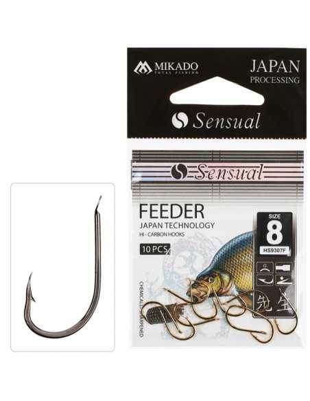 Carlige Mikado Sensual Feeder Black Nickel, Nr. 6, 10buc/plic Carlige Mikado Sensual Feeder Black Nickel, Nr. 6, 10buc/plic