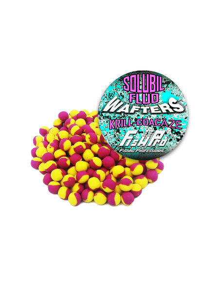 Wafters Fish Pro Solubil Fluo, Krill-Coacaze, 8mm, 40g Wafters Fish Pro Solubil Fluo, Krill-Coacaze, 8mm, 40g