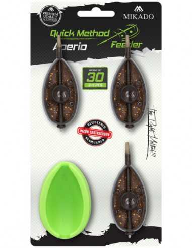 Momitor Method Feeder Mikado Aperio Q.M.F., Set 3x30g, Marime L + Matrita
