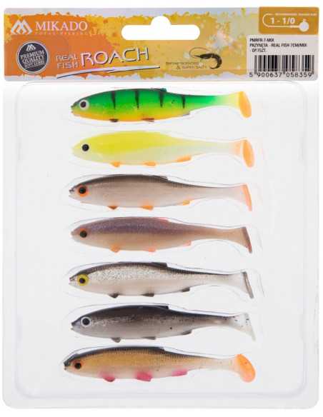 Shad Mikado Real Fish, Culoare Mix, 7cm, 7buc/set Shad Mikado Real Fish, Culoare Mix, 7cm, 7buc/set