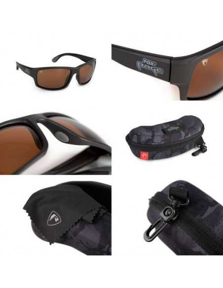 Ochelari polarizati Fox Rage Floating Wrap Dark Grey Sunglasses Brown Lenses with Mirror Finish Ochelari polarizati Fox Rage Floating Wrap Dark Grey Sunglasses Brown Lenses with Mirror Finish