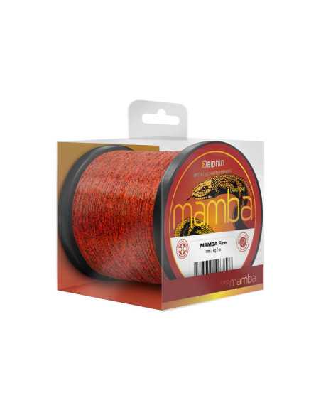 Fir Monofilament Delphin MAMBA Carp, Fire, 1200m