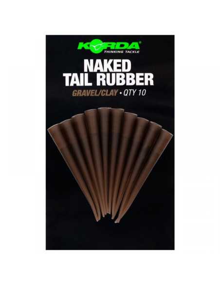 Conuri de Siguranta Korda Naked Tail Rubber, Gravel/Clay, 10buc/plic Conuri de Siguranta Korda Naked Tail Rubber, Gravel/Clay, 10buc/plic