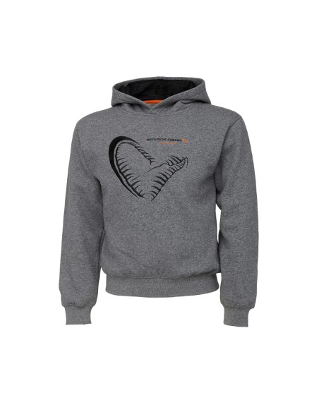 Hanorac Savage Gear Junior Jaw Melange, Grey, 14-16ani