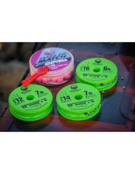 Monturi Guru Standard Hair QM1 Rigs, Nr 16, 0.17mm, 37.5cm, 8 Buc/Plic Monturi Guru Standard Hair QM1 Rigs, Nr 16, 0.17mm, 37.5cm, 8 Buc/Plic