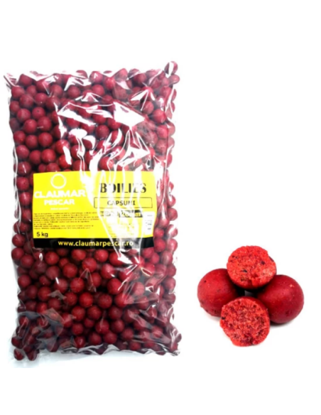 Boilies Claumar Birdfood, Tare, Capsuni, 20mm, 5kg