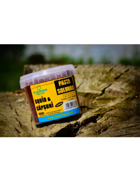 Pasta Solubila Claumar Fishmeal, Squid & Capsuni, 400gr