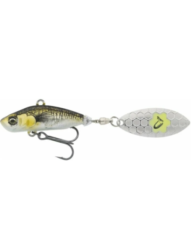 Spinnertail Savage Gear 3D Sticklebait Tail Spin, Sinking, Culoare GSA, 8cm, 18g