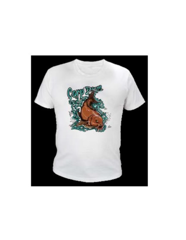 Tricou Okuma T-Shirt Carp Diem White