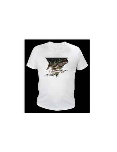 Tricou Okuma T-Shirt Pike White