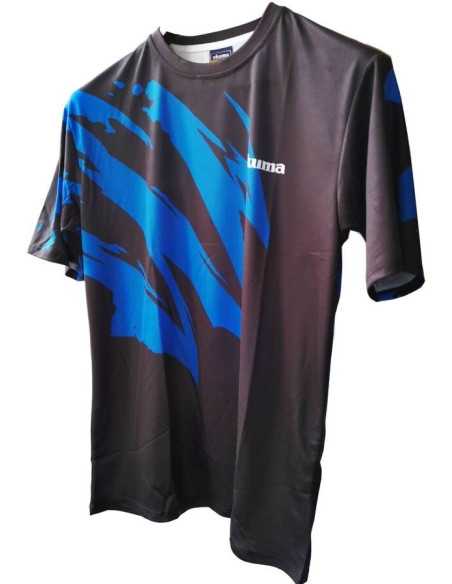 Tricou Okuma Motif, Negru/Albastru Tricou Okuma Motif, Negru/Albastru