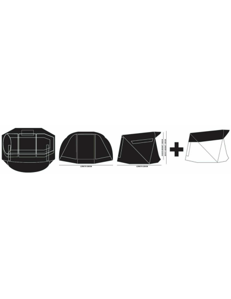 Cort Prologic Avenger Bivvy 1 Man + Condenser Wrap, 135x260x220cm Cort Prologic Avenger Bivvy 1 Man + Condenser Wrap, 135x260x220cm