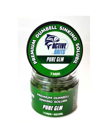 Dumbell Premium Active Baits Sinking Solubil, Pure GLM, 7mm, 50ml Dumbell Premium Active Baits Sinking Solubil, Pure GLM, 7mm, 50ml