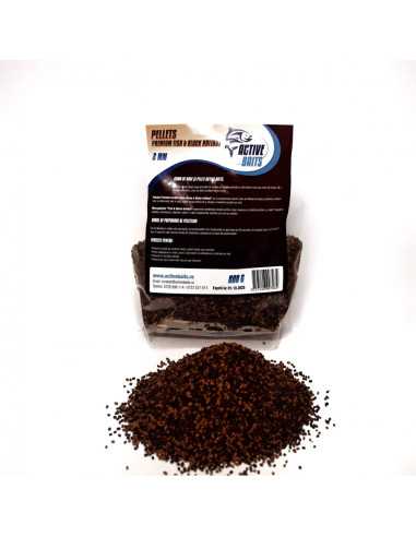 Pelete Premium Active Baits, Fish & Black Halibut, 2mm, 800gr