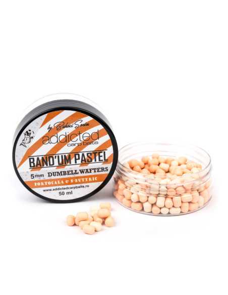 Dumbell Wafters Addicted Carp Baits Bandum, Portocala & N-butyric, 5mm, 50ml Dumbell Wafters Addicted Carp Baits Bandum, Portocala & N-butyric, 5mm, 50ml