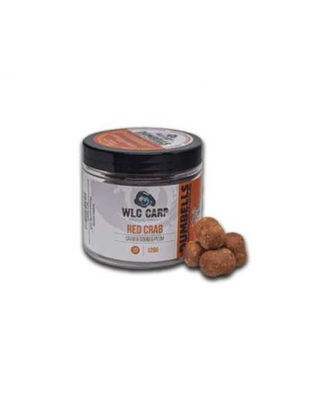 Boilies WLC Carp Dumbells Red Crab, Crab-Squid-Pruna, 20mm, 120g
