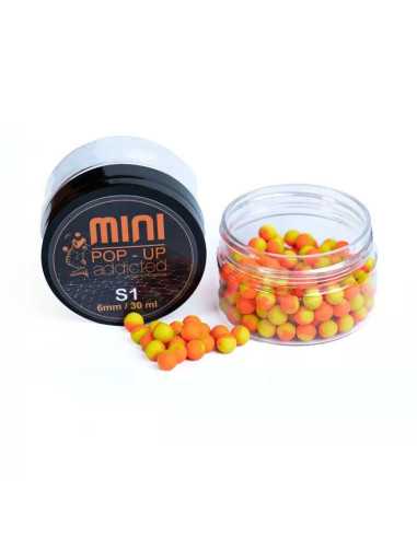 Pop Up Mini Addicted Carp Baits, Orange S1, 6mm, 30ml