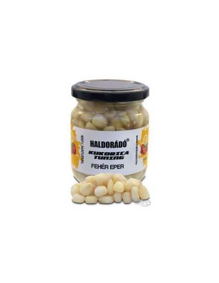 Porumb Haldorado Tuning, Culoare Alb, Capsuna, 130g Porumb Haldorado Tuning, Culoare Alb, Capsuna, 130g