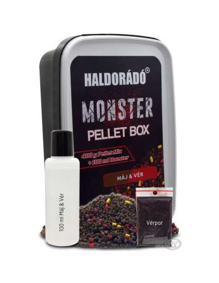 Pelete Haldorado Monster Pellet Box, Ficat & Sange, 400g Pelete Haldorado Monster Pellet Box, Ficat & Sange, 400g