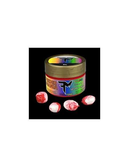 Pop-up Feedermania Colour Balls Two Tone XL, Secret Cream Pop-up Feedermania Colour Balls Two Tone XL, Secret Cream