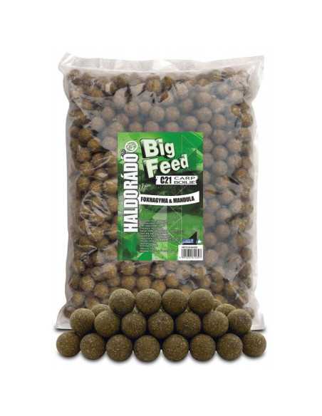 Boilies Haldorado Big Feed C21 Carp Boilie, Usturoi & Migdale, 21mm, 2.5kg