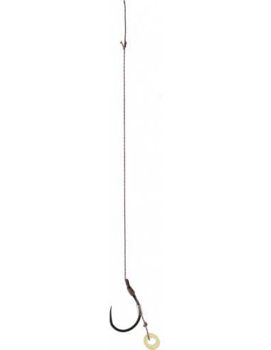 Montura Mikado Rig Band, Carlig fara barbeta Nr12, Fir textil 0.12mm, 10m, 8buc/plic