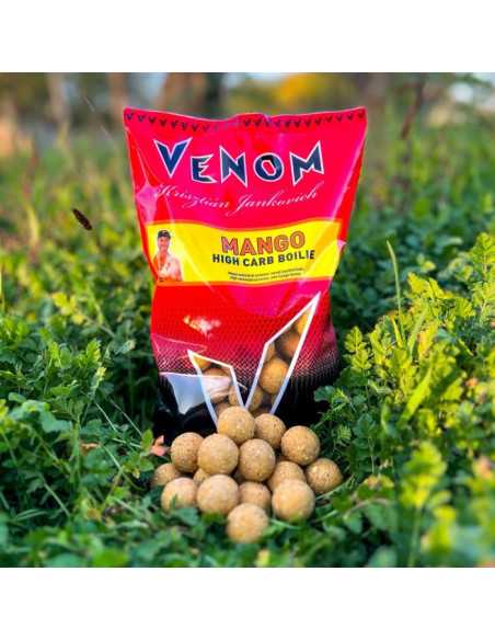 Boilies Feedermania Venom High Carb Boilie, Mango, 20mm, 900g Boilies Feedermania Venom High Carb Boilie, Mango, 20mm, 900g
