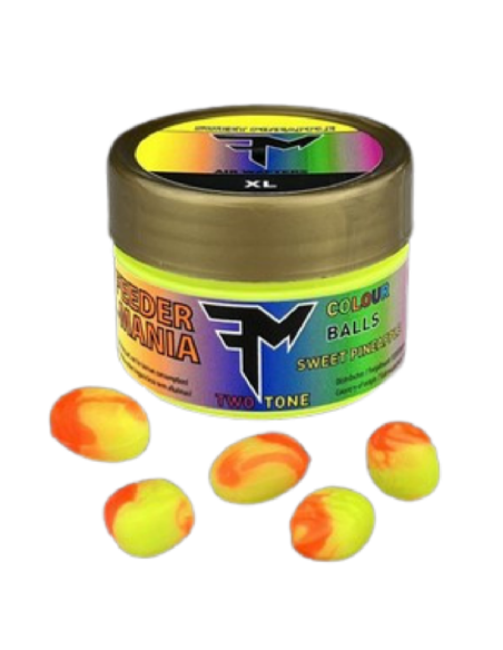 Pop-up Feedermania Colour Balls Two Tone XL, Sweet Pineapple Pop-up Feedermania Colour Balls Two Tone XL, Sweet Pineapple